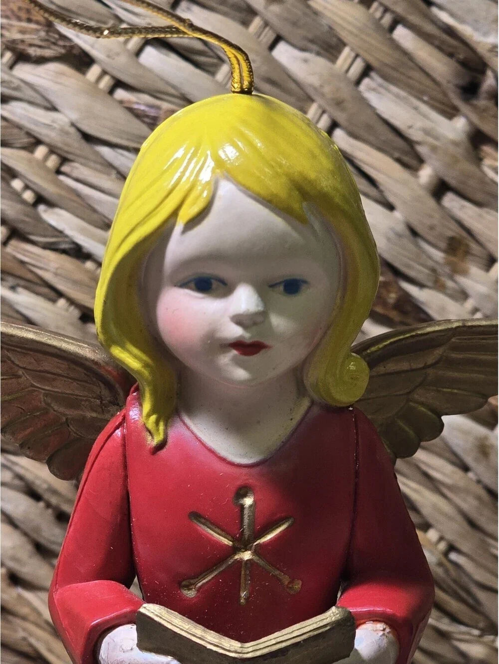 Vintage Guardian Angel Christmas Tree Fire Alert Detector 1977 Hard Plastic
